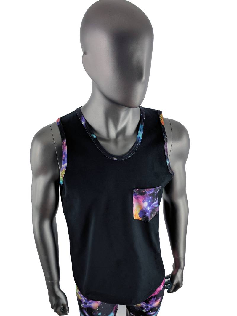Galaxy Getrimmte Tasche Tank von MolliPopGlow