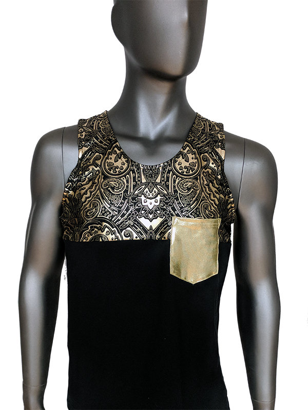 Gold Paisley Horizont Tasche Tank von MolliPopGlow