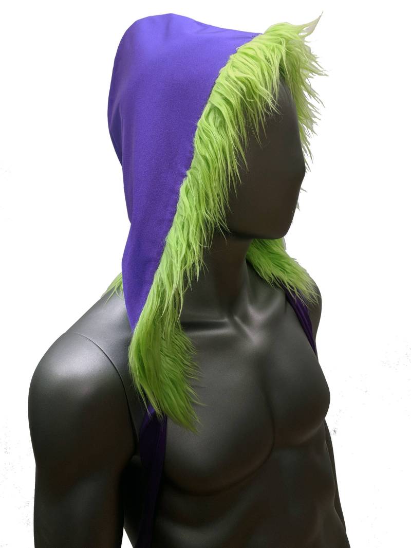 Joker-Pelz-Wrap-Kapuze von MolliPopGlow