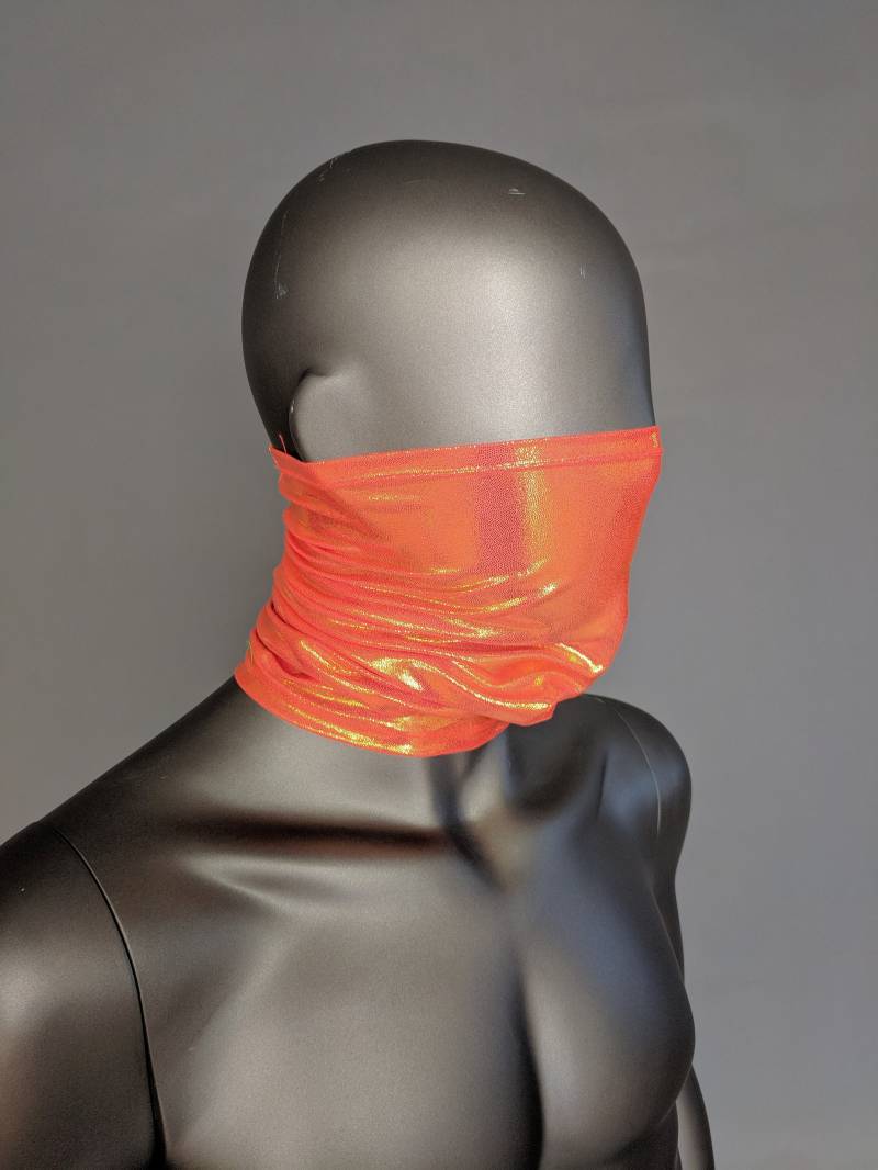 Orange Holo Bandit Maske von MolliPopGlow