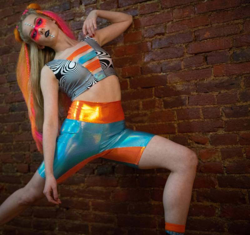 Sky Blue Und Orange Holo Jammers von MolliPopGlow