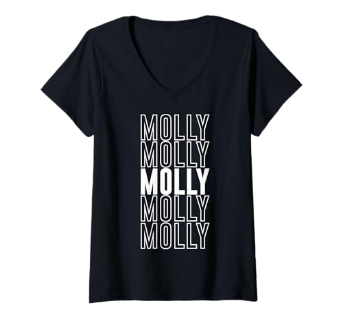 Damen Molly T-Shirt mit V-Ausschnitt Damen Molly T-Shirt mit V-Ausschnitt von Molly Apparel
