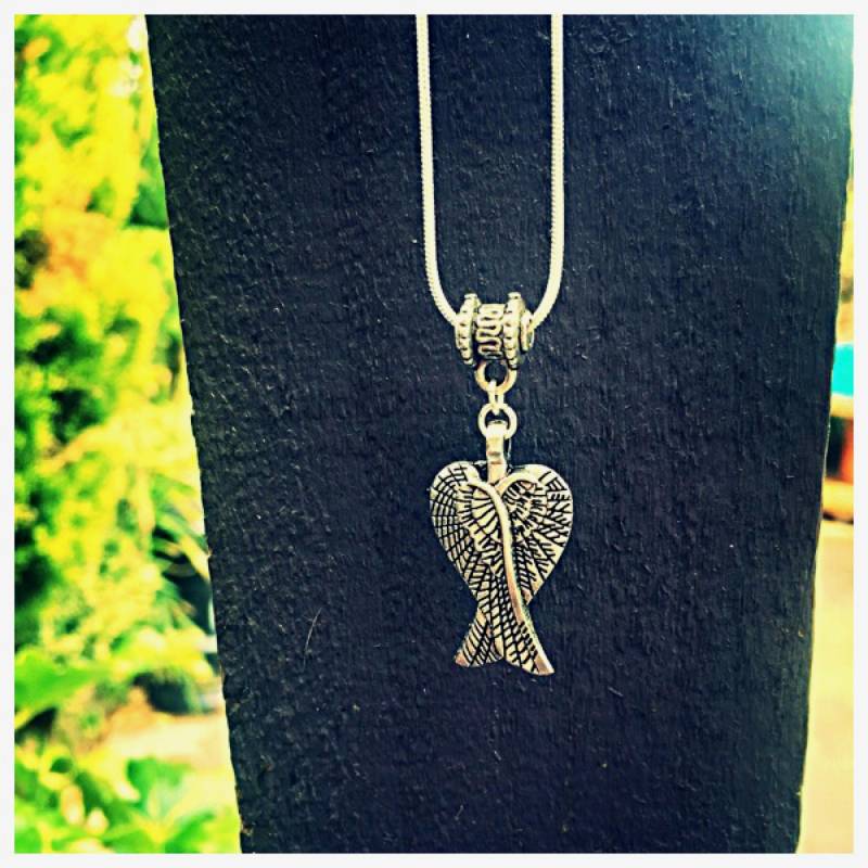 Doppel Engel Flügel Kette. 925 Versilberte von MollyMcgheeBoutique