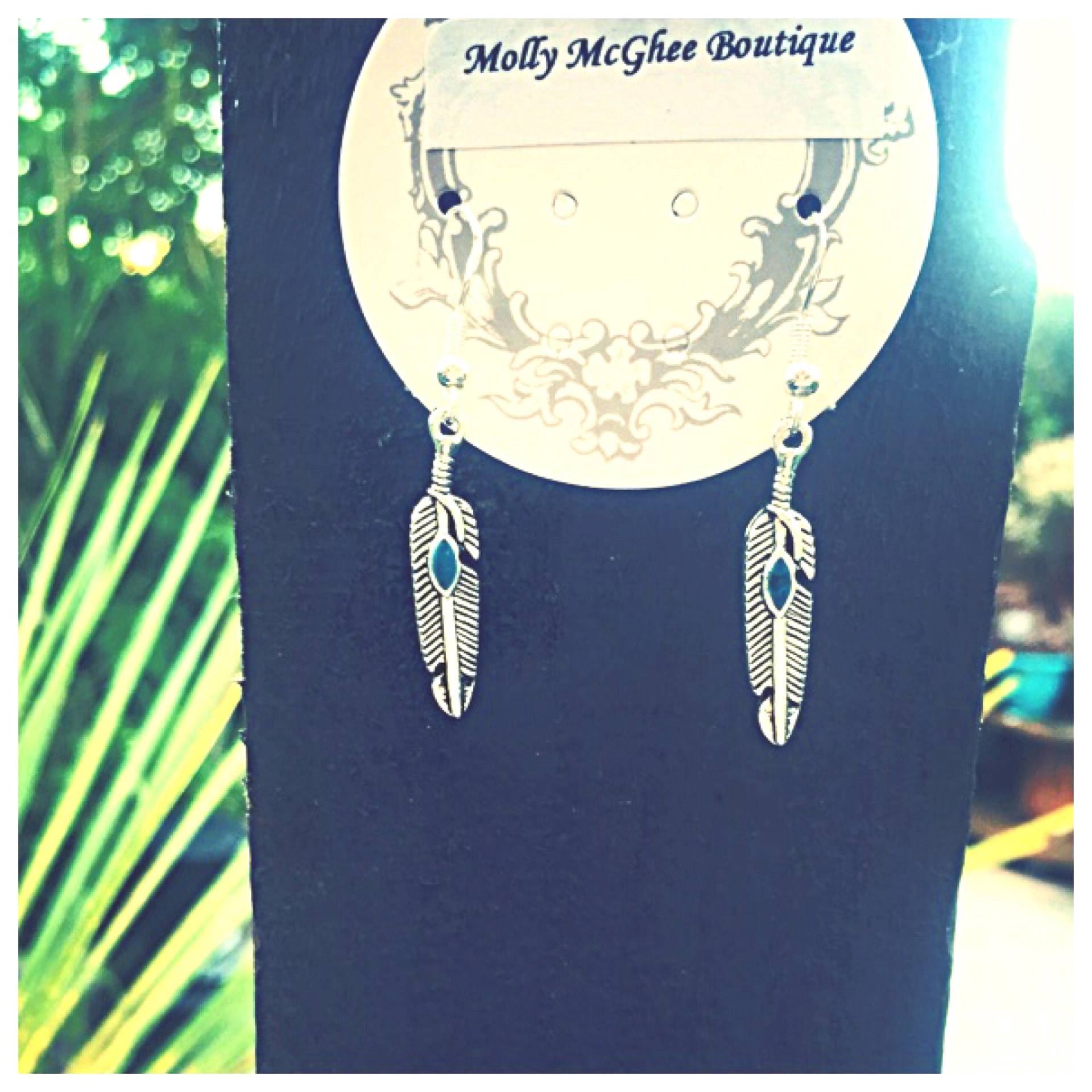 Schönes Paar Türkis Feder Ohrringe Mit 925 Silber Haken. Geschenktüte Verpackt Schönes Paar Türkis Feder Ohrringe Mit 925 Silber Haken. Geschenktüte Verpackt von MollyMcgheeBoutique