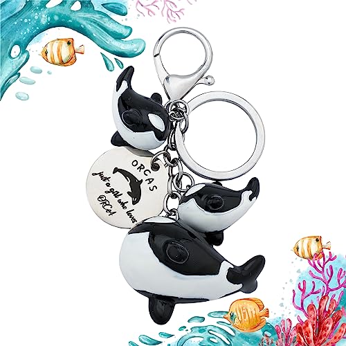 MollyQueen Orca Wal Orca Geschenke Wal Schlüsselanhänger Killerwale Geschenk Ozean Wildlife Free Spirit Geschenke für Frauen, Orca Wal Schlüsselanhänger Schwarz und Weiß, Standard größe MollyQueen Orca Wal Orca Geschenke Wal Schlüsselanhänger Killerwale Geschenk Ozean Wildlife Free Spirit Geschenke für Frauen, Orca Wal Schlüsselanhänger Schwarz und Weiß, Standard größe von MollyQueen