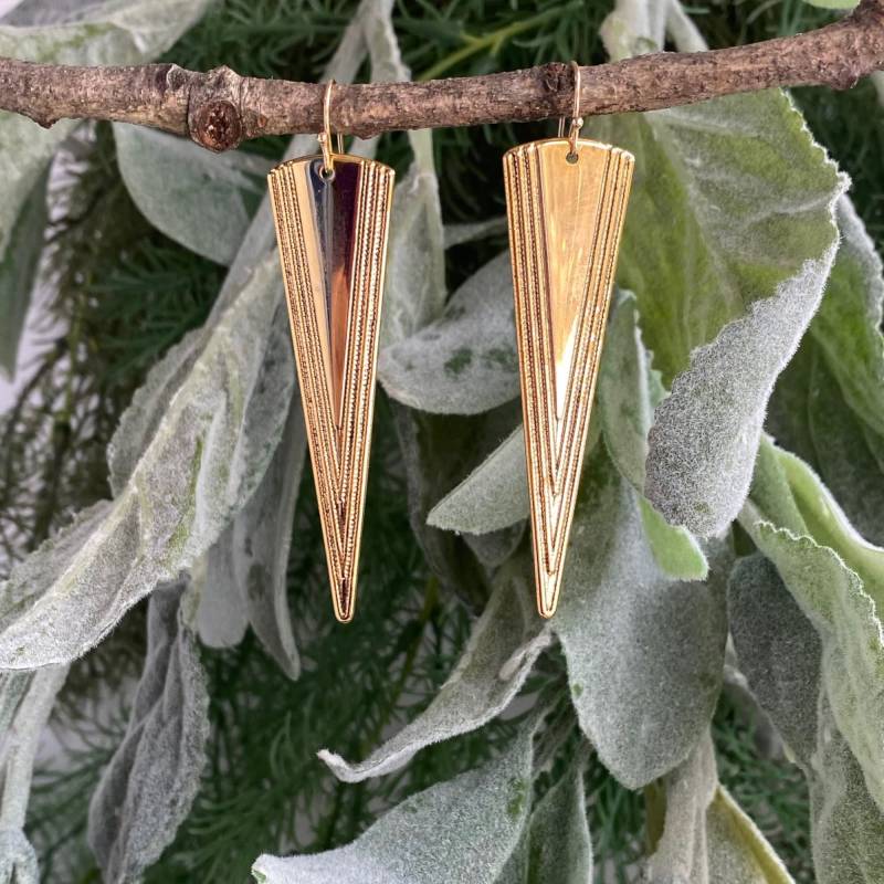 strukturierte Goldohrringe Boho Ohrringe strukturierte Goldohrringe Boho Ohrringe von MollyRosePost