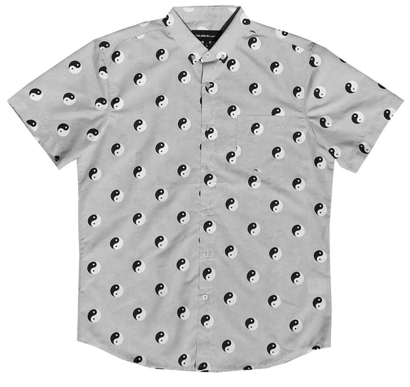 Molokai Graues Yin Yang Shirt von MolokaiSurfCompany