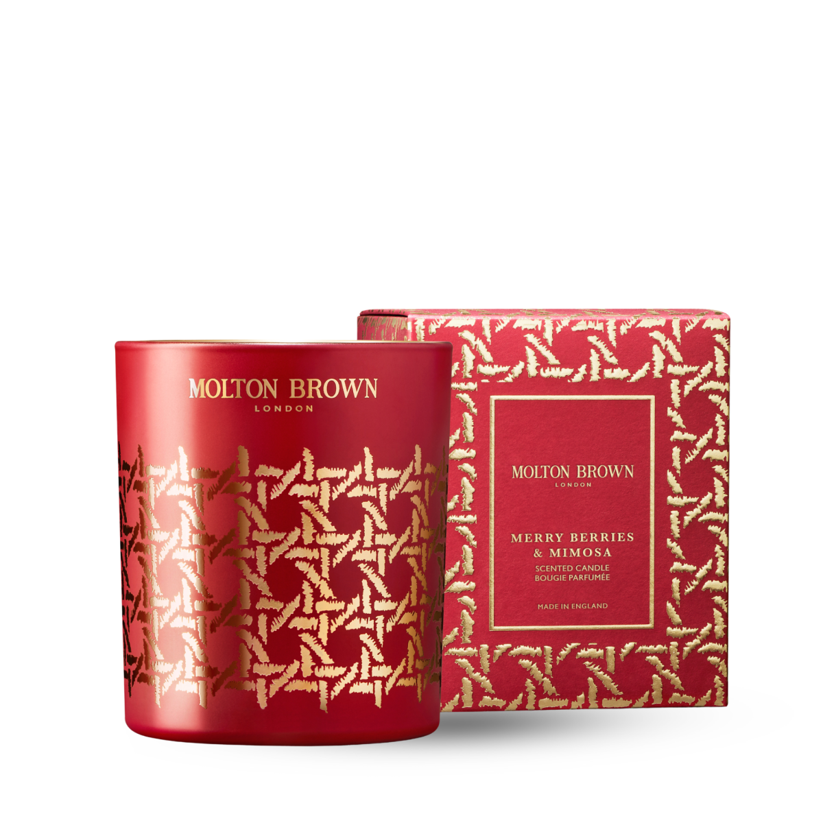 Molton Brown Merry Berries & Mimosa Single Wick Candle von Molton Brown