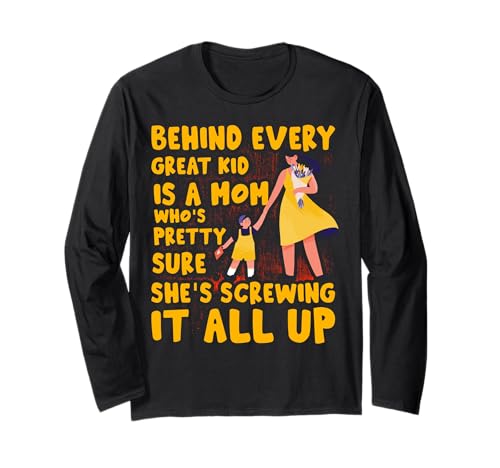 Muttertag Familie Liebe Frauen Langarmshirt von Mom Awesome Present Tee Design Idea