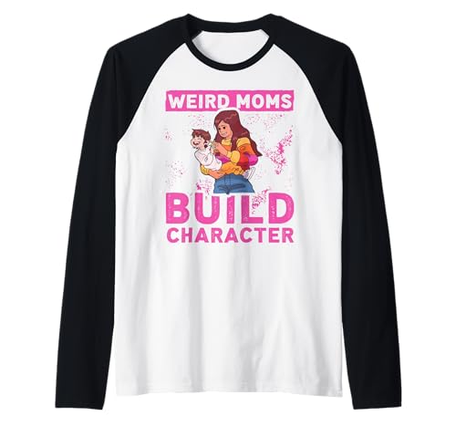 Seltsame Mütter bauen Charakter Muttertag Familie Liebe Frauen Raglan Seltsame Mütter bauen Charakter Muttertag Familie Liebe Frauen Raglan von Mom Awesome Present Tee Design Idea