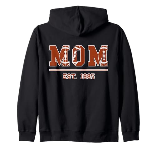 Rugby Mama Est 1985 Muttertag Mutter Geburtstag Vintage Kapuzenjacke Rugby Mama Est 1985 Muttertag Mutter Geburtstag Vintage Kapuzenjacke von Mom Est. 1985 Football Rugby Mother's Day Sports