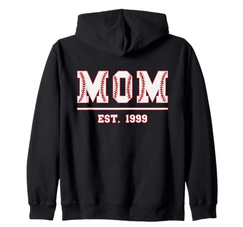 Baseball Mama Est. 1999 Muttertag Mutter Geburtstag Vintage Kapuzenjacke Baseball Mama Est. 1999 Muttertag Mutter Geburtstag Vintage Kapuzenjacke von Mom Est. 1999 Baseball Softball Mother's Day Retro