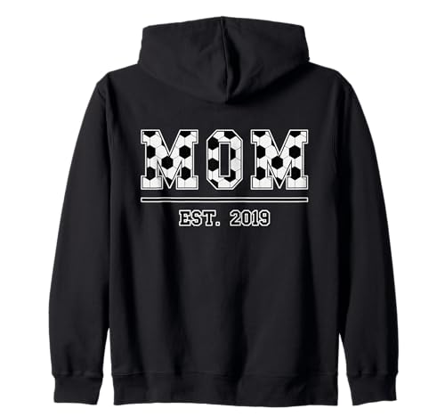 Football Mama Est 2019 Muttertag Mutter Geburtstag Vintage Kapuzenjacke Football Mama Est 2019 Muttertag Mutter Geburtstag Vintage Kapuzenjacke von Mom Est. 2019 Soccer Football Mother's Day Sports