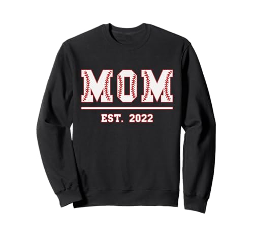 Baseball Mama Est. 2022 Muttertag Mutter Geburtstag Vintage Sweatshirt von Mom Est. 2022 Baseball Softball Mother's Day Retro