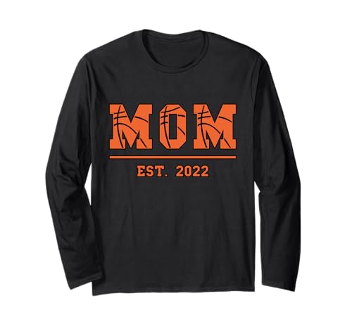 Basketball Mama Est 2022 Muttertag Mutter Geburtstag Vintage Langarmshirt von Mom Est. 2022 Basketball Mother's Day Retro