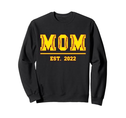 Softball Mama Est. 2022 Muttertag Mutter Geburtstag Vintage Sweatshirt von Mom Est. 2022 Softball Baseball Mother's Day Retro