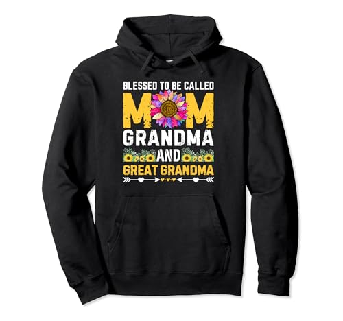 Gesegnet, Mama Oma Urgroßmutter Muttertag genannt zu werden Pullover Hoodie von Mom Grandma Great Grandma Tee Mothers Day Women