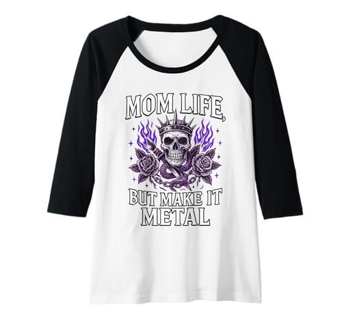Damen Mom Life But Make It Totenkopf-Design Raglan Damen Mom Life But Make It Totenkopf-Design Raglan von Mom Life Designs