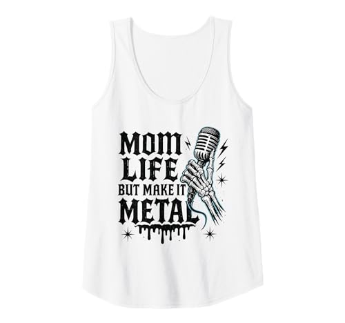 Damen Mom Life But Make It Rock Music Grafik Tank Top Damen Mom Life But Make It Rock Music Grafik Tank Top von Mom Life Rock Music Apparel