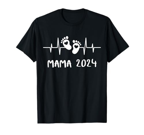 Mama 2024 Herzschlag - Das Mami Mom Muttertag Geburt Mutter T-Shirt Mama 2024 Herzschlag - Das Mami Mom Muttertag Geburt Mutter T-Shirt von Mom Mommy Mutter Mutti & Mama 2024 Geschenke