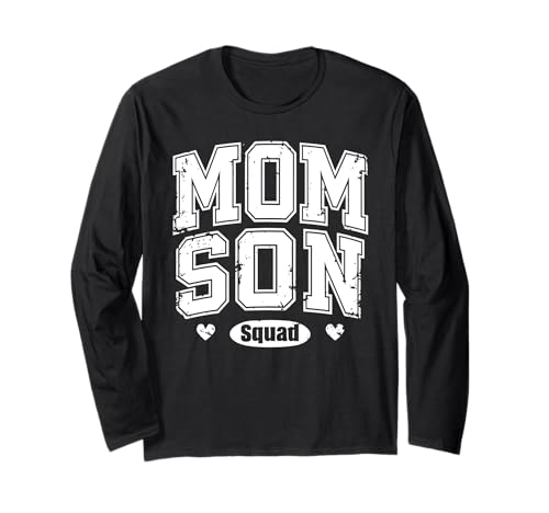 Mama Sohn Squad Mutter Tag Matching Mutter Söhne Mutter Sohn Langarmshirt von Mom Söhne Muttertags Matching