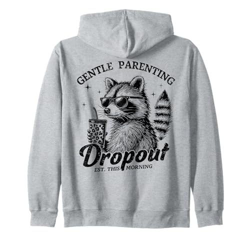 Lustiger Muttertag Mama Retro Waschbär Gentle Parenting Mom Kapuzenjacke Lustiger Muttertag Mama Retro Waschbär Gentle Parenting Mom Kapuzenjacke von Mom Tees NYC