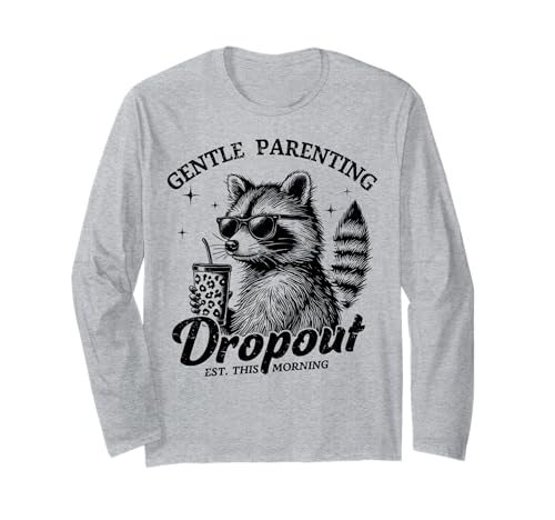 Lustiger Muttertag Mama Retro Waschbär Gentle Parenting Mom Langarmshirt Lustiger Muttertag Mama Retro Waschbär Gentle Parenting Mom Langarmshirt von Mom Tees NYC