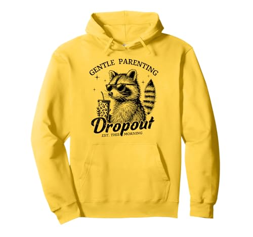 Lustiger Muttertag Mama Retro Waschbär Gentle Parenting Mom Pullover Hoodie von Mom Tees NYC