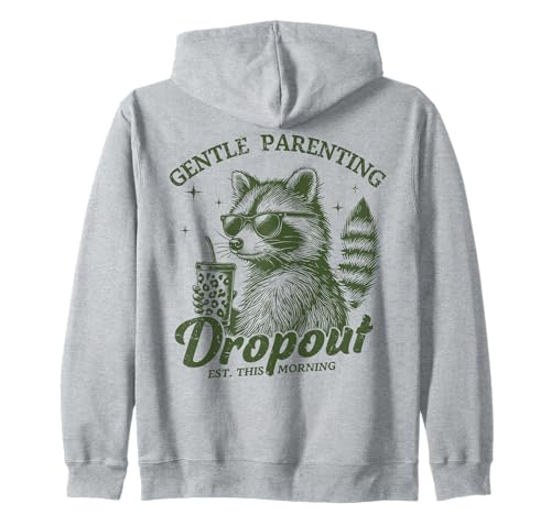 Lustiger Waschbär Muttertag Mama Retro Gentle Parenting Mom Kapuzenjacke Lustiger Waschbär Muttertag Mama Retro Gentle Parenting Mom Kapuzenjacke von Mom Tees NYC