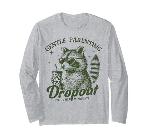Lustiger Waschbär Muttertag Mama Retro Gentle Parenting Mom Langarmshirt Lustiger Waschbär Muttertag Mama Retro Gentle Parenting Mom Langarmshirt von Mom Tees NYC