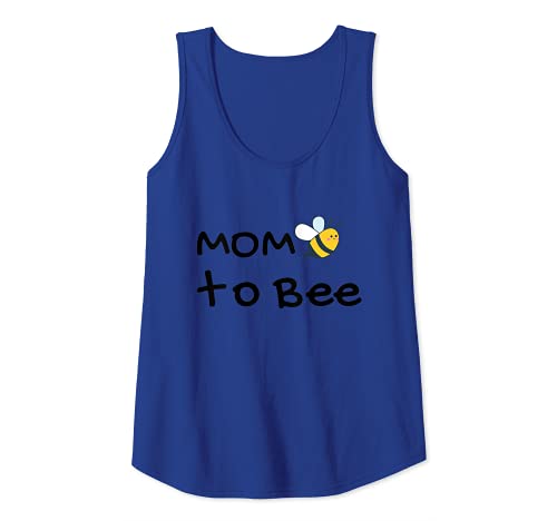Damen T-Shirt mit Aufschrift „Mom To Bee“, niedliches Schwangerschaftsbekündigung. Tank Top von Mom To Bee