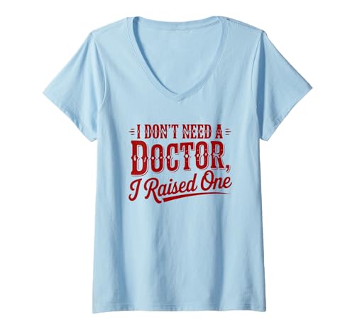 Damen Stolze Eltern, Doktorand, Medizinstudent T-Shirt mit V-Ausschnitt Damen Stolze Eltern, Doktorand, Medizinstudent T-Shirt mit V-Ausschnitt von Mom and Dad Graduating Son or Daughter