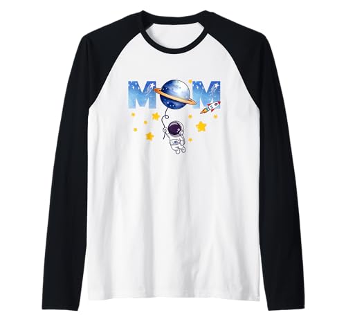 Mom of the Birthday Boy Space Astronaut 1. Geburtstag Familie Raglan Mom of the Birthday Boy Space Astronaut 1. Geburtstag Familie Raglan von Mom and Dad Space Themed Matching Shirts Birthday