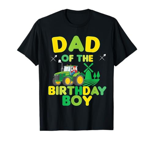 Dad of the birthday boy traktor T-Shirt Dad of the birthday boy traktor T-Shirt von Mom and Dad of the Birthday Boy Tractor shirt