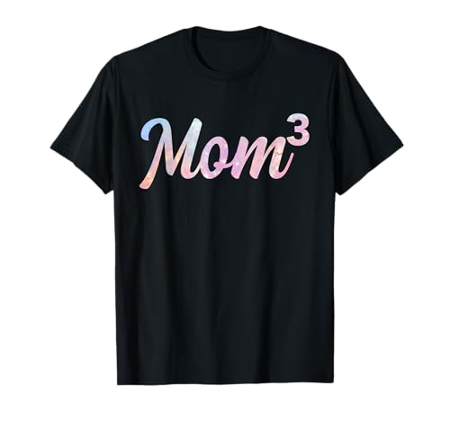 Mom3 Mutter von 3 Mutter von drei Kindern Mama Muttertag T-Shirt von Mom3 Mom of 3 Mother of Three Kids