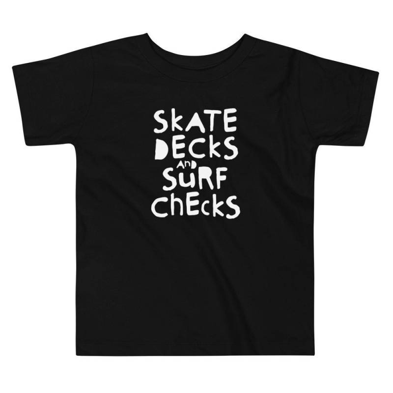 Skate Decks Und Surf Checks T-Shirt | Kleinkind Kind 2 T-5 T Für Männer Frauen von MomOfAGrom