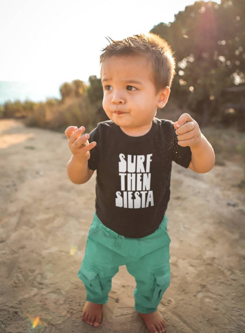 Surfen Dann Siesta T-Shirt | Kleinkind Baby 6-24 Monate Unisex Baby-Dusche-Geschenk von MomOfAGrom