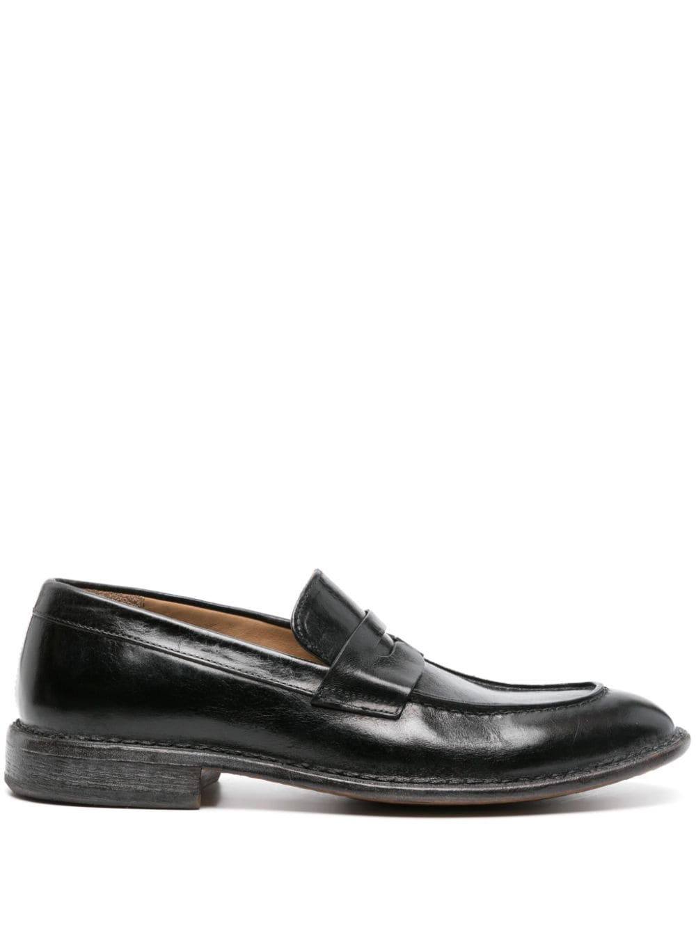 Moma Penny-Loafer aus Leder - Schwarz von Moma