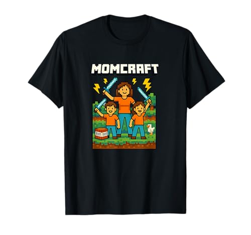 Momcraft Mom Gamer Mama Muttertag Geschenkidee T-Shirt Momcraft Mom Gamer Mama Muttertag Geschenkidee T-Shirt von Momcraft Gamer Mama Pixel Art
