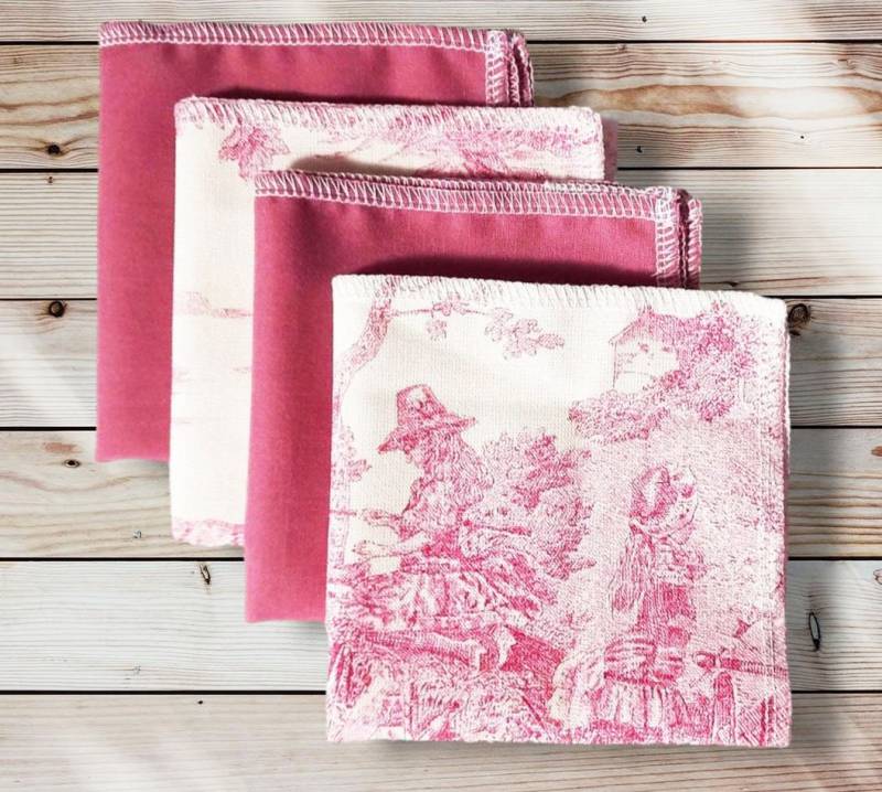 Set Mit 4 Großen Waschbaren Und Wiederverwendbaren Baumwolltaschentüchern | 25 X 25 cm - Stofftaschentücher Taschentücher Nachhaltige Alternative Set Mit 4 Großen Waschbaren Und Wiederverwendbaren Baumwolltaschentüchern | 25 X 25 cm - Stofftaschentücher Taschentücher Nachhaltige Alternative von MomeSweetMome
