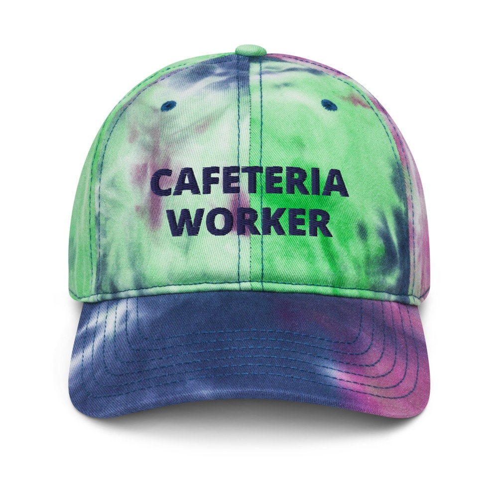 Cafeteria Arbeiter Krawatte Farbstoff Hut Essen Service Arbeit Hüte Berufliche Caps Baseball Vintage Ein Von Einer Art Personalisiert von MomentsJust4You