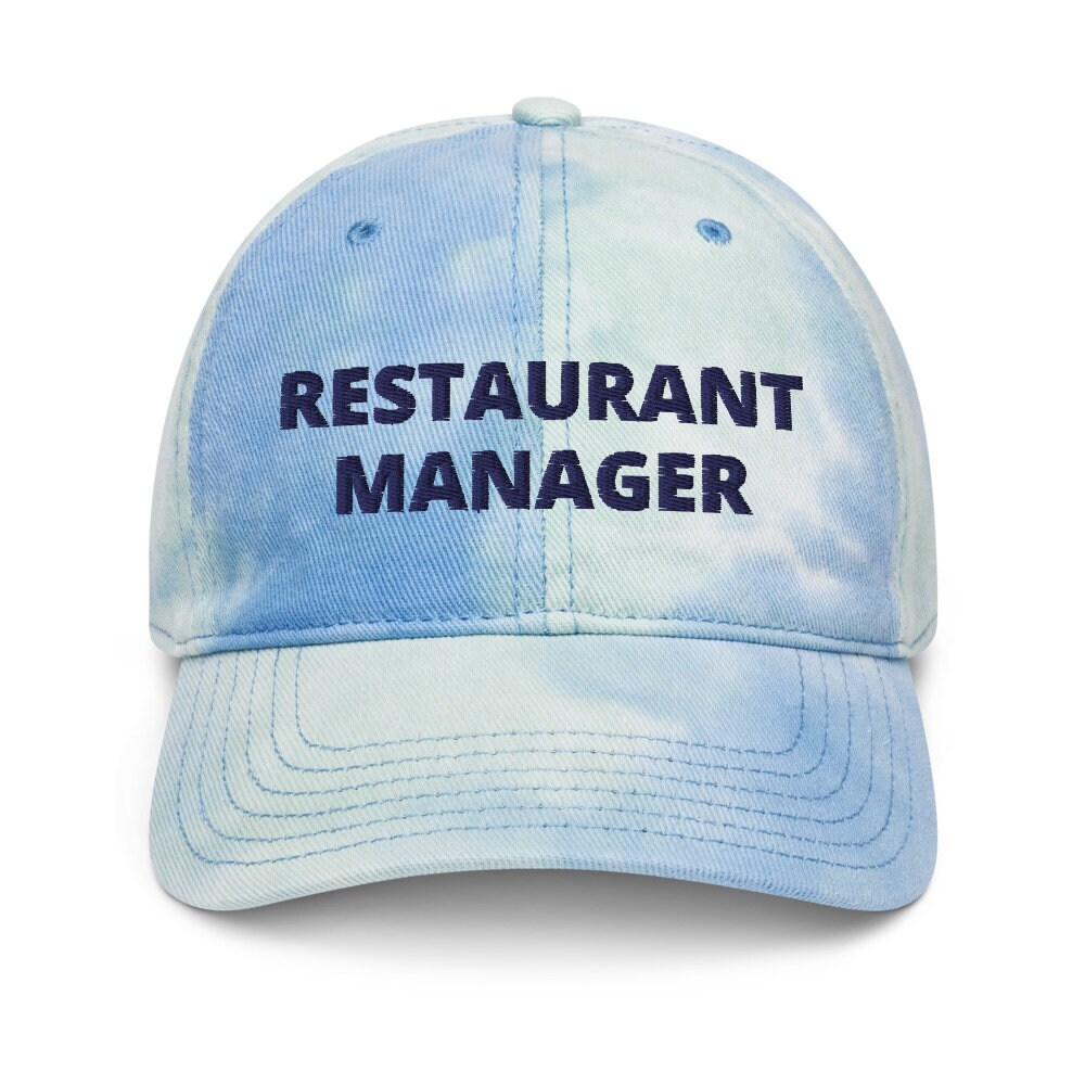 Restaurant Manager Tie Dye Hut Food Service Hüte Und Caps Unisex Work Bestickt Arbeitshüte Für Männer Frauen Macher Mehr von MomentsJust4You