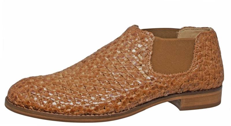 Momino INTRECCIO Momino 4074 Chelsea Boots Stiefeletten Leder Cognac Stiefel von Momino