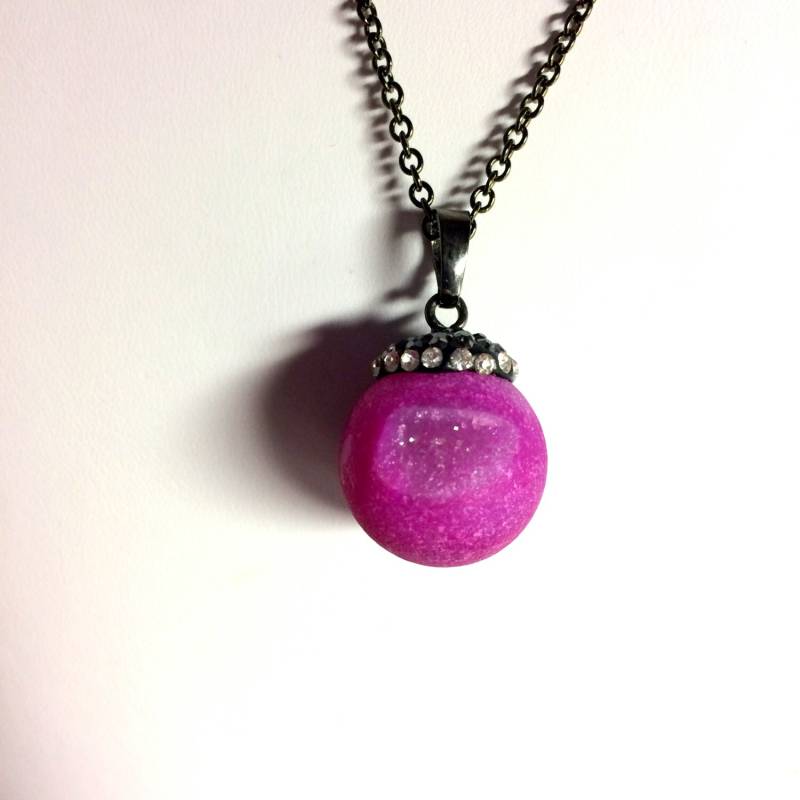 Halskette, Edelstein, Weißer Quarz Druzy Halskette Halskette, Edelstein, Weißer Quarz Druzy Halskette von MommaGoddess
