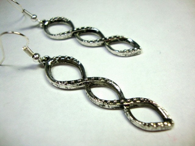 Silber Göttin Stil Ohrringe Infinity Silber Göttin Stil Ohrringe Infinity von MommaGoddess