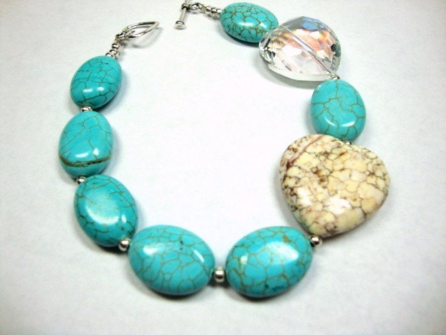 Türkis Herz Armband Türkis Herz Armband von MommaGoddess