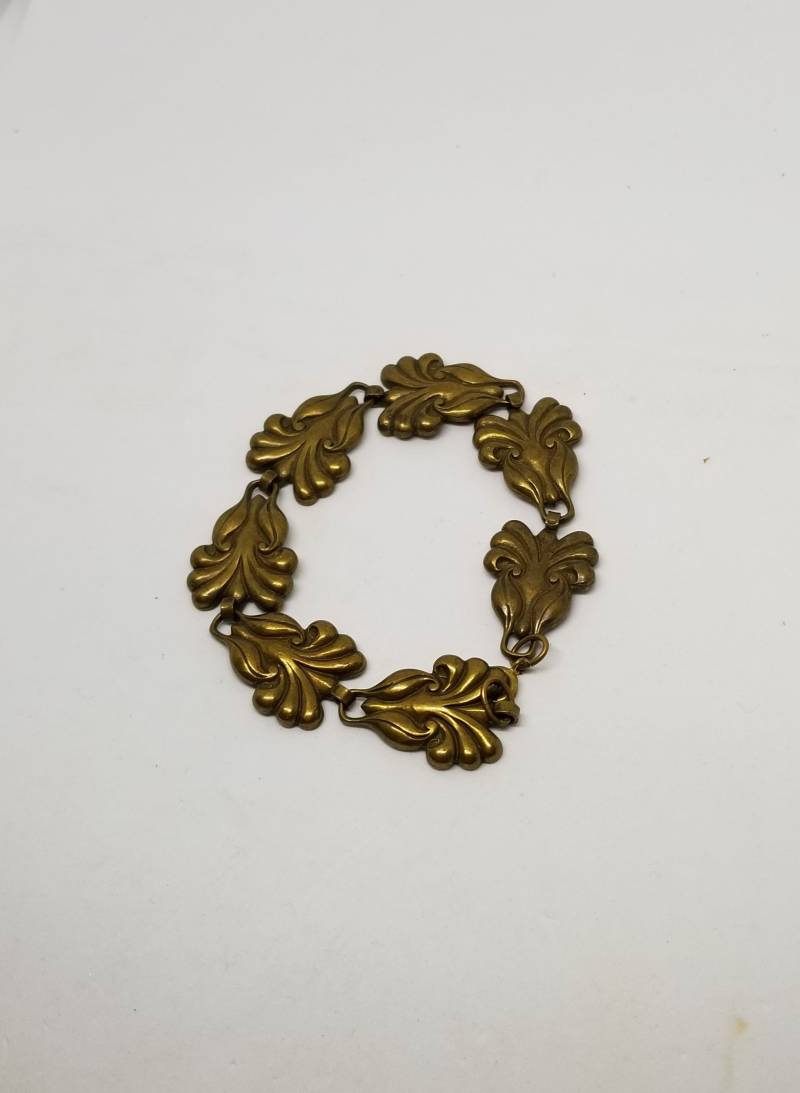 Vintage Messing Scroll-Link Armband Boho von MommaKosmos