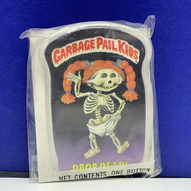 Garbage Pail Kids Gpk Karten Pinback Vintage-Pin-Button Abzeichen Versiegelt Neues Altes Lager 1986 Fallen Totes Skelett von MommaofThreeMonkeys