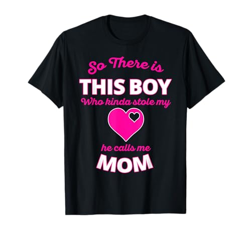 Niedliches rosa Herz mit Aufschrift "This Boy Stole My Heart He Calls Me Mom" T-Shirt Niedliches rosa Herz mit Aufschrift "This Boy Stole My Heart He Calls Me Mom" T-Shirt von Mommy Sonny Hearts Apparel