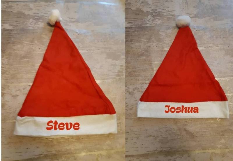 Personalisierte Weihnachtsmützen. Erwachsene Oder Kinder Gedruckte Weihnachtsmann/Weihnachtsmannmütze Perfekt Für Partys. Heiligabend Boxen von MommyKnowsBestGifts